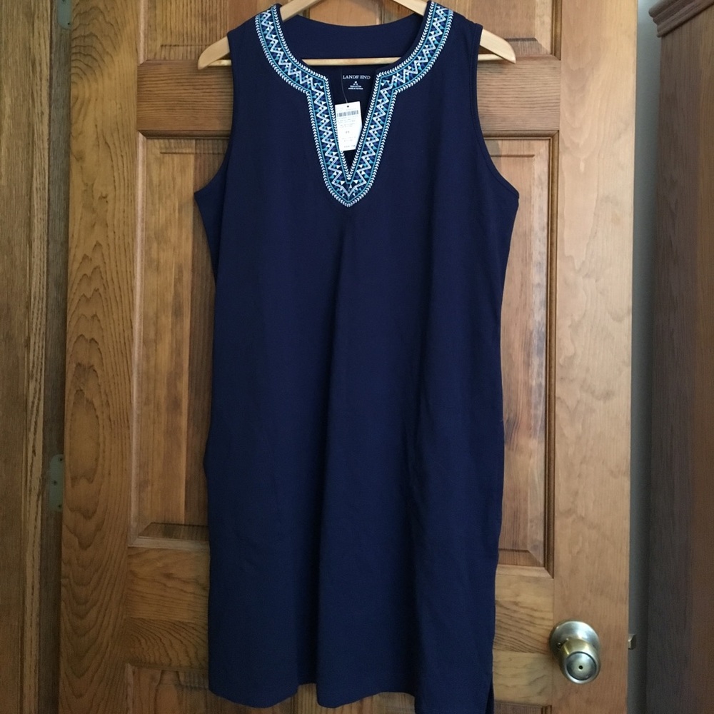 Navy tank top dress