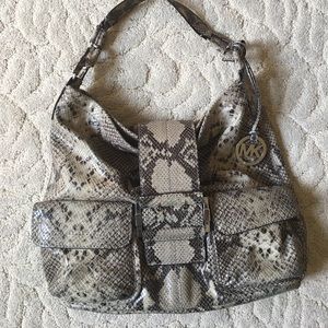 Michael Kors Snakeskin Hobo Bag