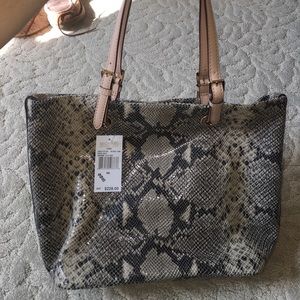 Michael Kors Snakeskin Tote Grab Bag