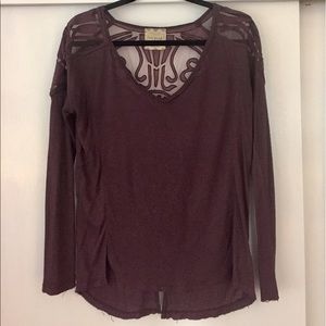 Purple free people top
