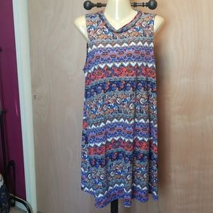 Exquisite mock neck shift dress