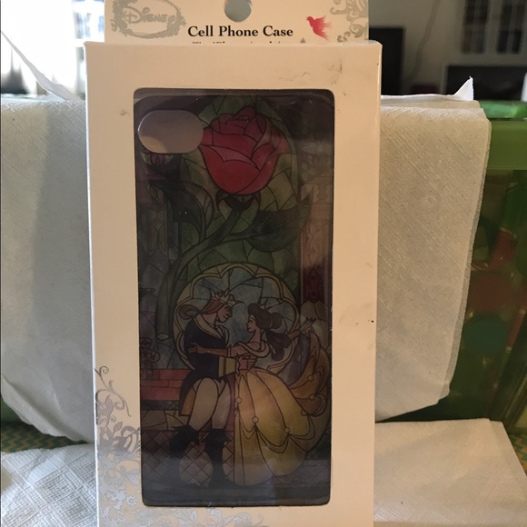 DISNEY BEAUTY & THE BEAST 4/4S CELL PHONE CASE - Picture 3 of 5