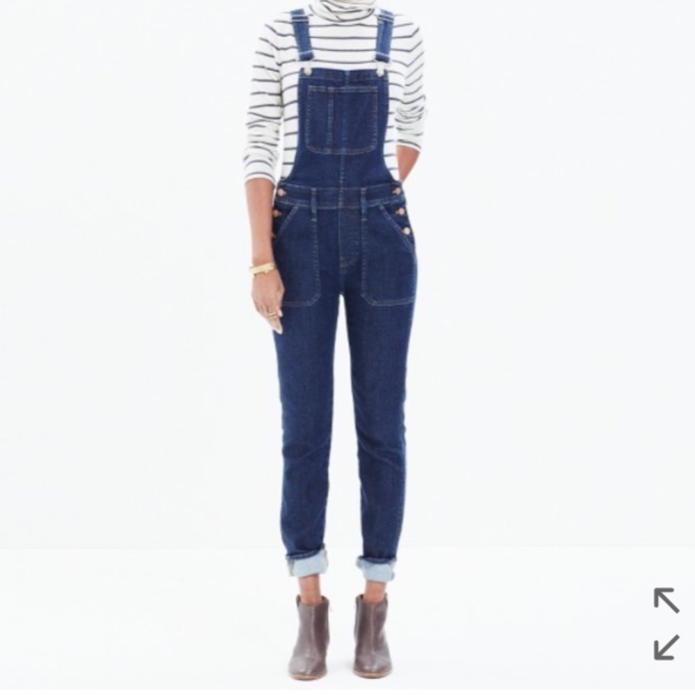 Madewell Skinny Overalls in Judd Wash