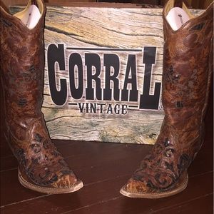 Corral vintage brown cowgirl boots