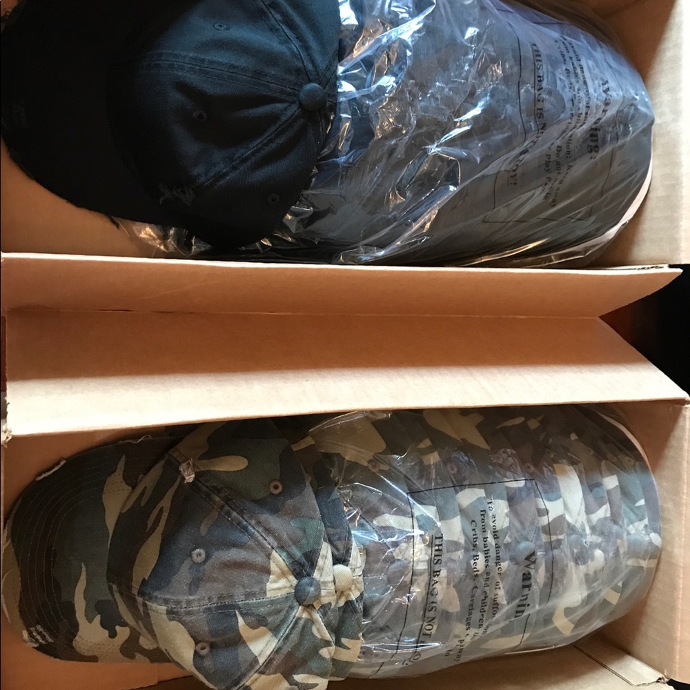 Dad Hats (Black & Camo )