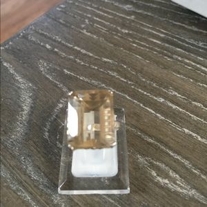 Vintage Lemon Quartz Ring Size 5.5