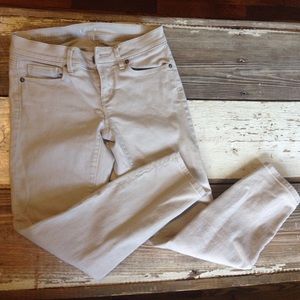 Beige Anne Taylor Loft work pants.