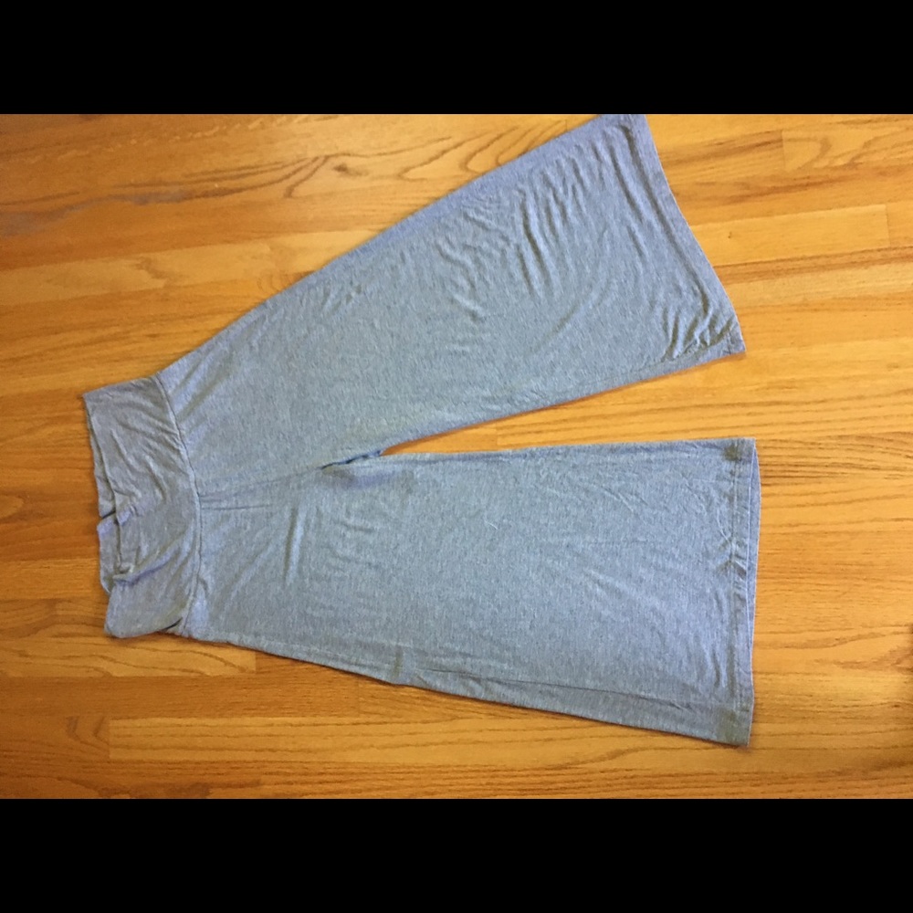 Wide leg flare pants.