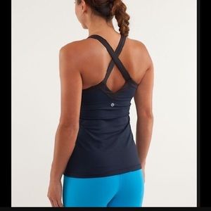 Lululemon Navy Mile a Minute Tank