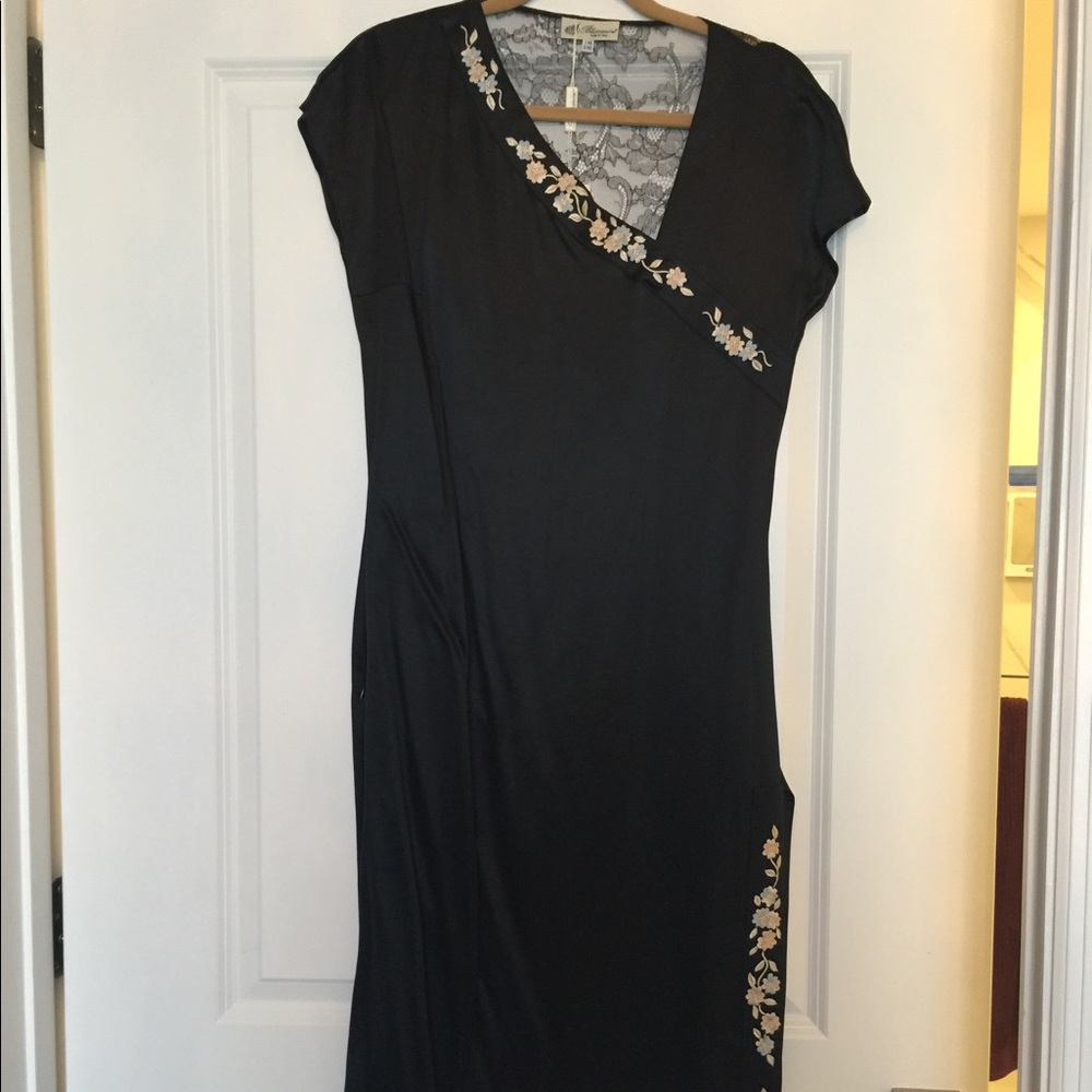 Long silk dress