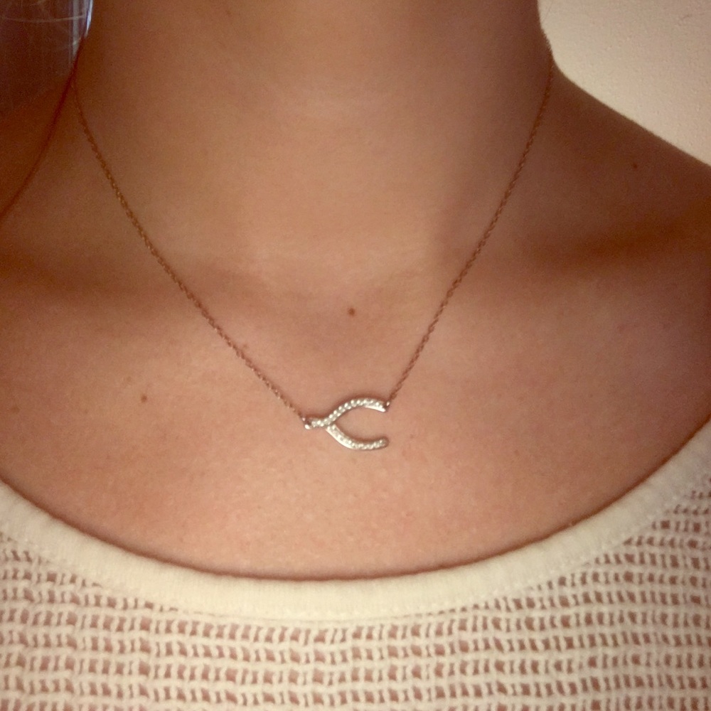 Wishbone necklace