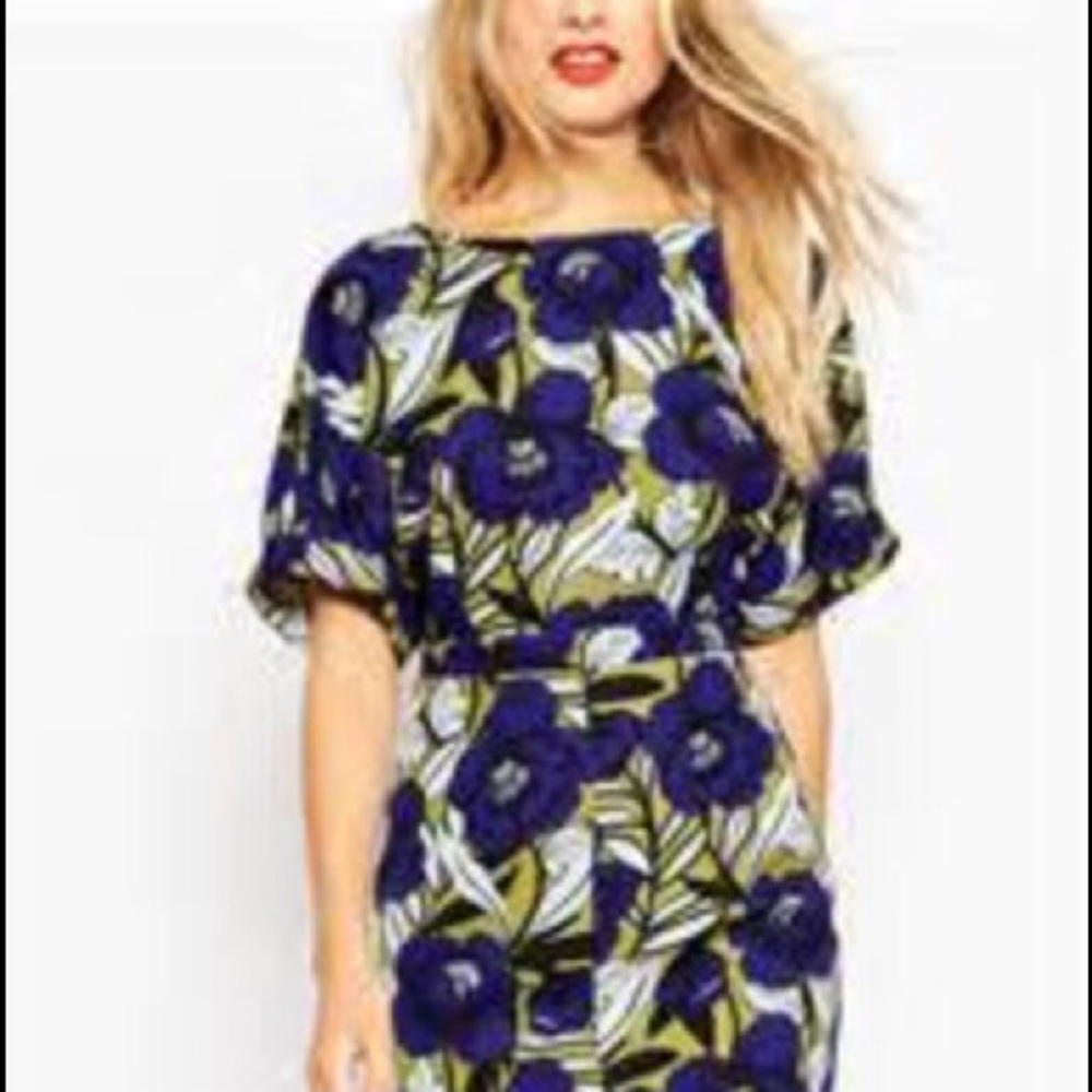 Floral midi dress 👗 worn by me🔝