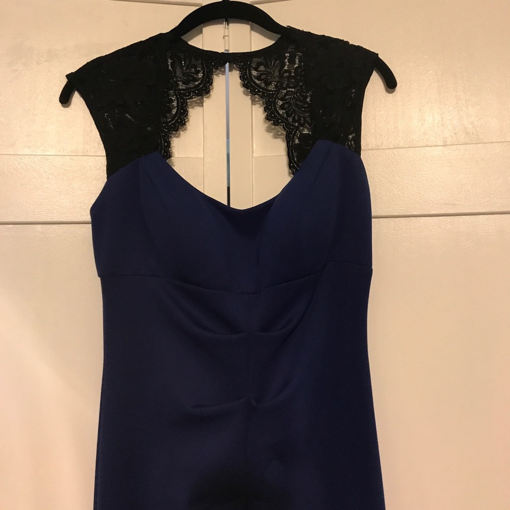 Long dress with lace