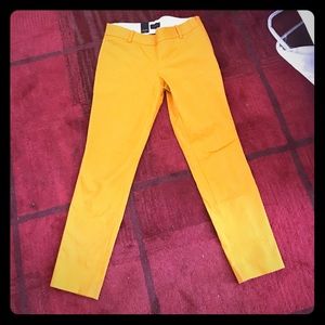 Side zip mustard colored pants