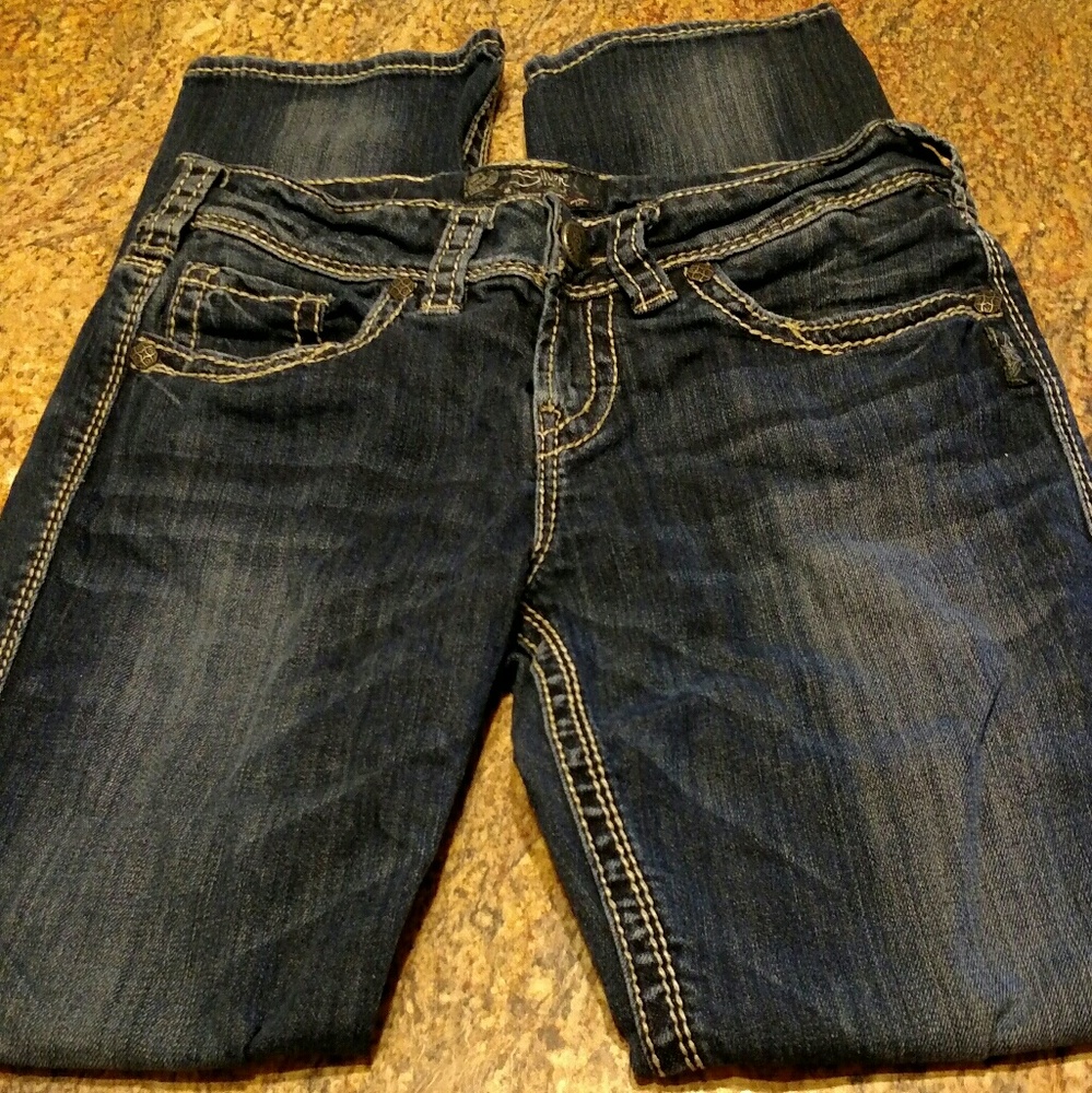 Silver Suki Straight Jeans size 28