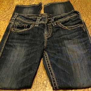 Silver Suki Straight Jeans size 28