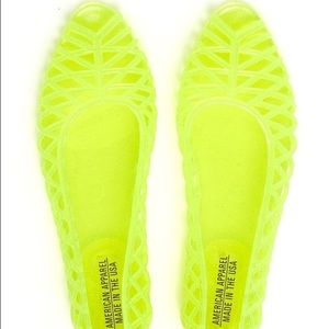 American Apparel Yellow Jellies