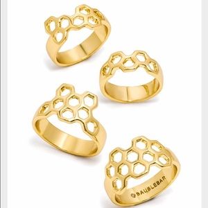 Baublebar Honeycomb Ring Set (4)
