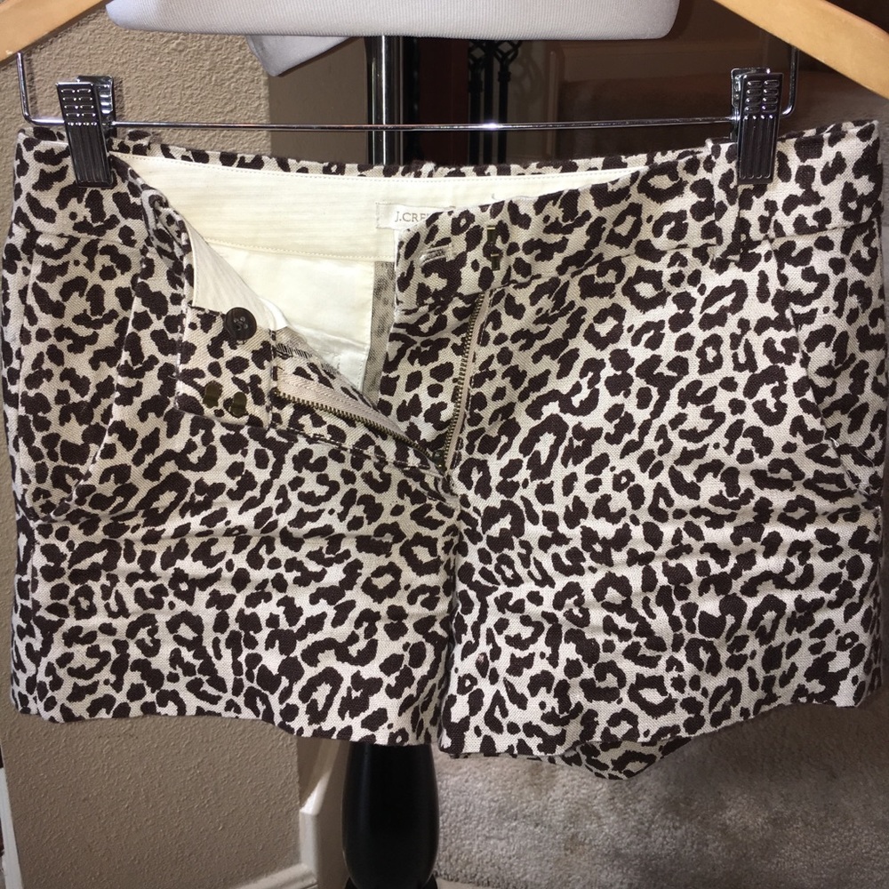 J.Crew leopard shorts