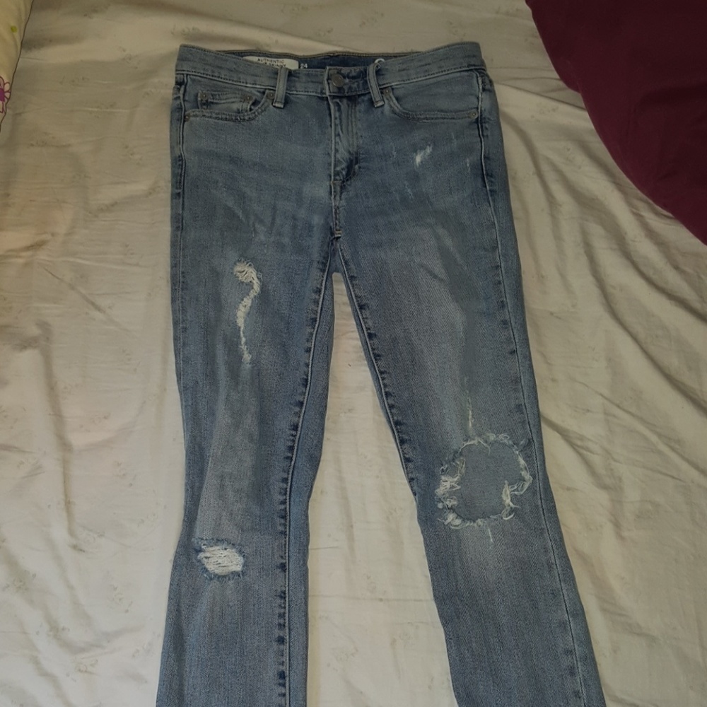 GAP Distressed Skinny Jeans