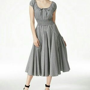 Grace Elements Gingham Peasant Dress