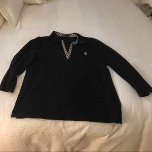 Ralph Lauren black 3/4 polo