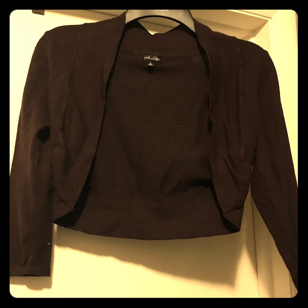Brown knit jacket