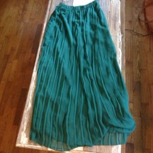 Green Urban Outfitters maxi skirt
