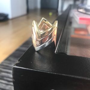 House of Harlow 1960 ring set, size 7