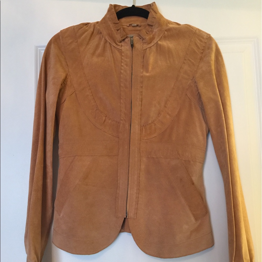 Soft brushed leather blazer/jacket