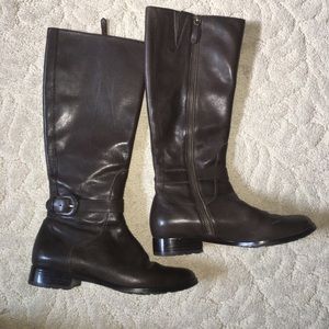 Cole Haan Brown Leather Riding Boots