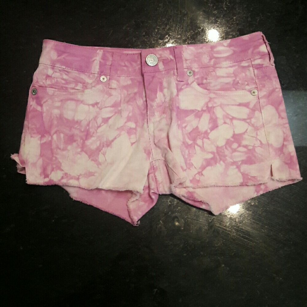 Pink Tie Dye Shorts