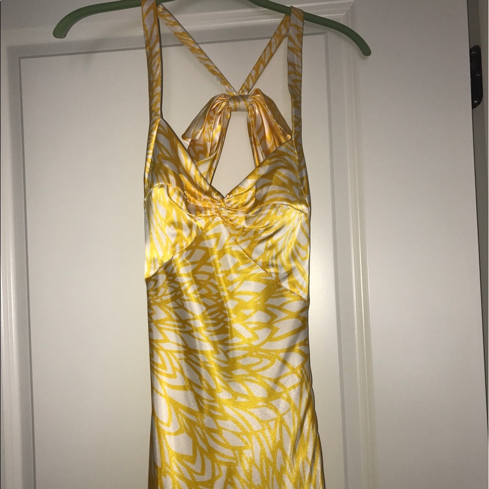 Beautiful Yellow & White Prom or Formal Dress