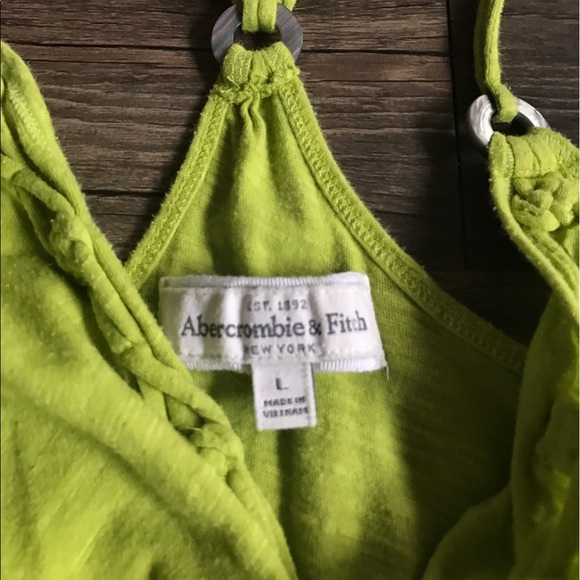 FIRM PRICE!! Abercrombie & Fitch olive top - Picture 3 of 4