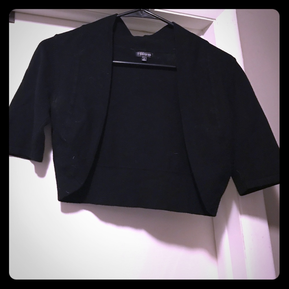 Black shirt cardigan