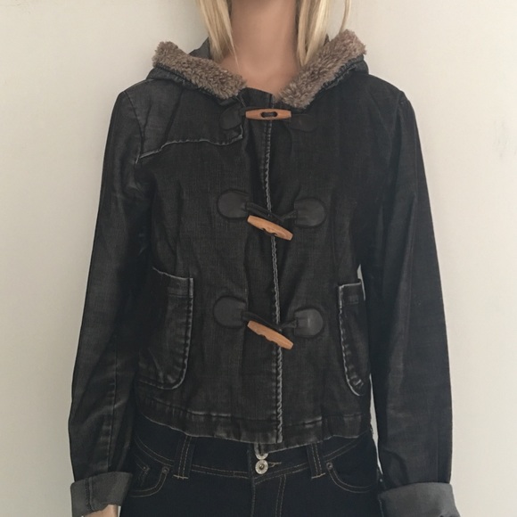 So Cute Zinc Light Weight Black Corduroy Jacket - Picture 1 of 3