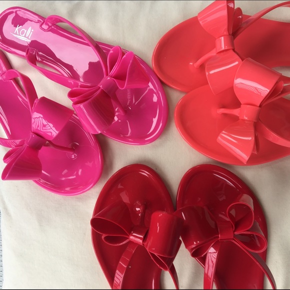 Jelly flip flops with bow - Picture 1 of 2