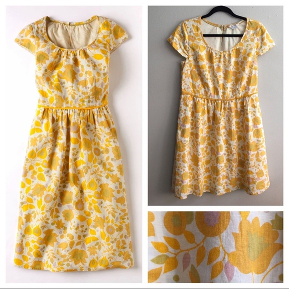 boden yellow dress
