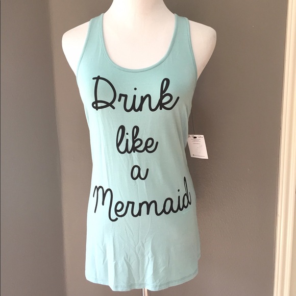 🆕✨ Drink 🍹 Like a Mermaid 🌈 Tank - Picture 2 of 4