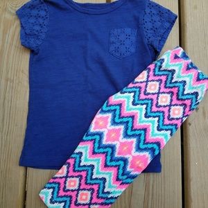 Carter's top, unknown brand leggings