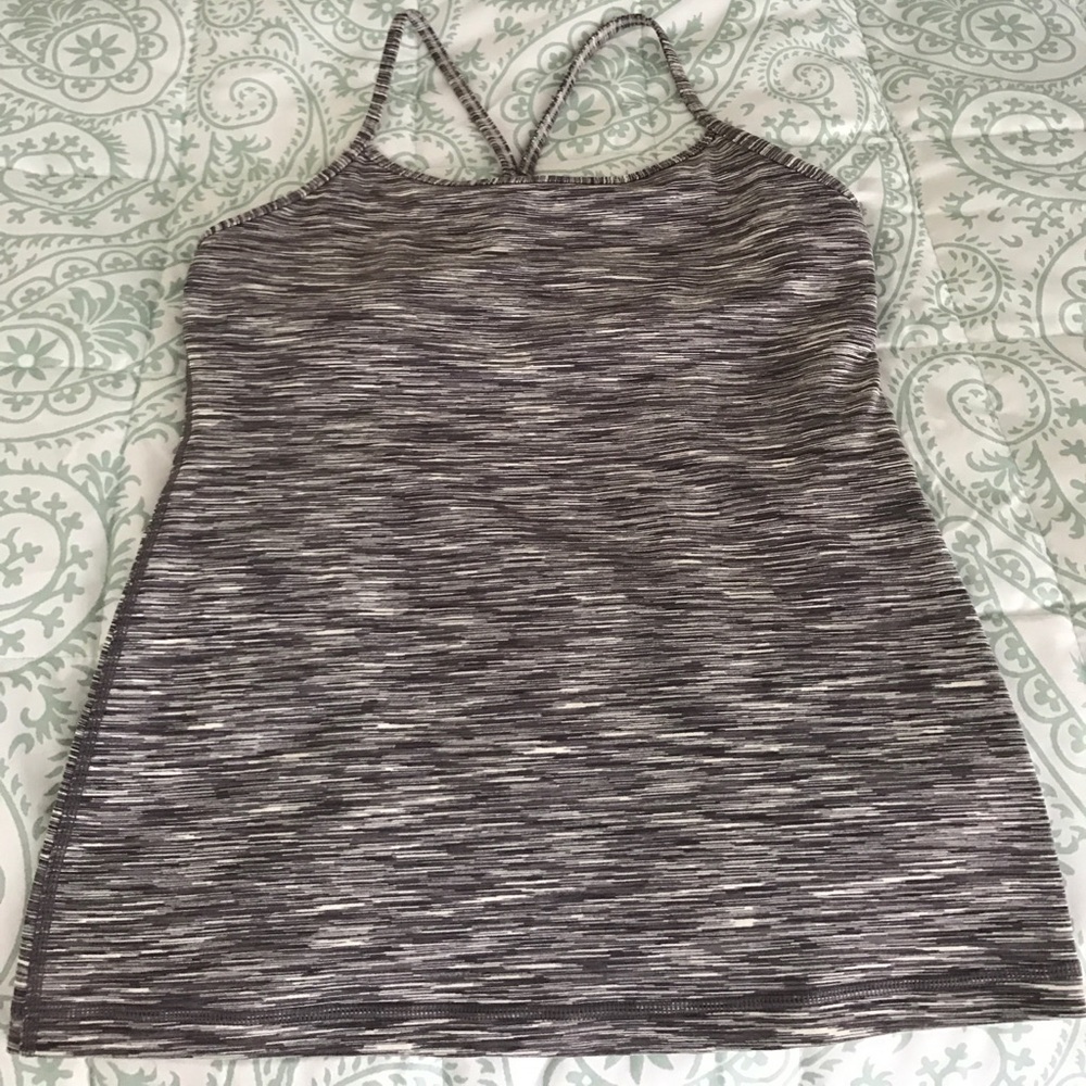 Lululemon power y tank 8 grey