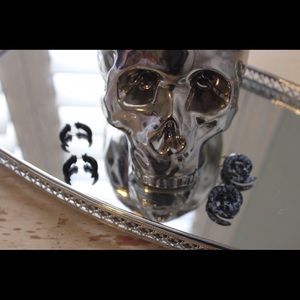 Faux Swirl Gauges in blue and black