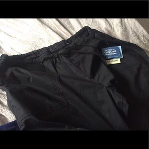 Black scrub pants