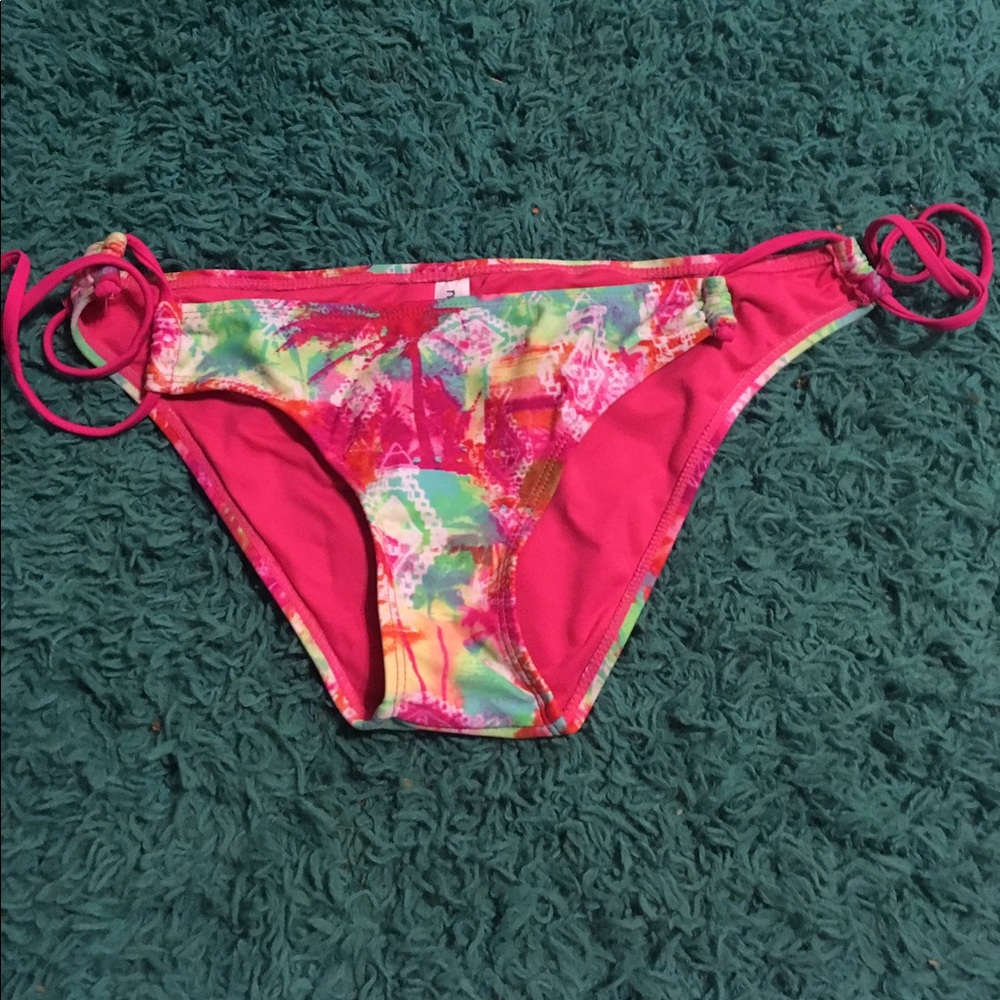 Multicolored string bikini bottom