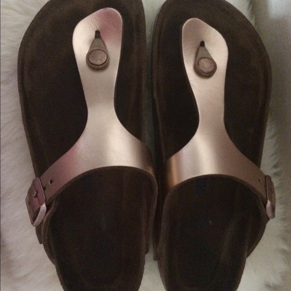 Rose gold Birkenstock