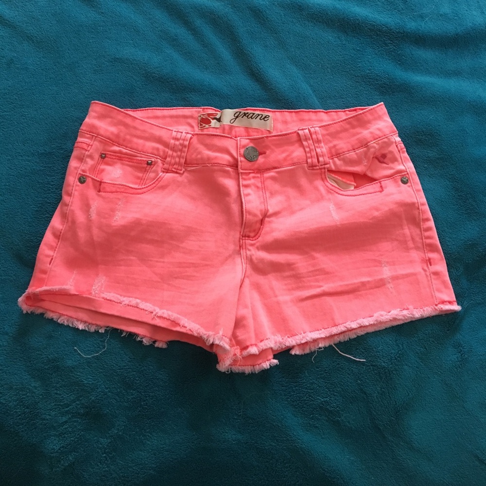 Neon pink shorts!