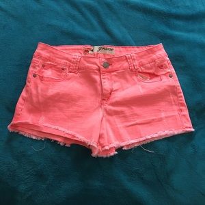 Neon pink shorts!