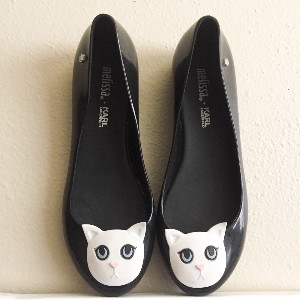 Melissa x Karl Lagerfeld Cat Flats