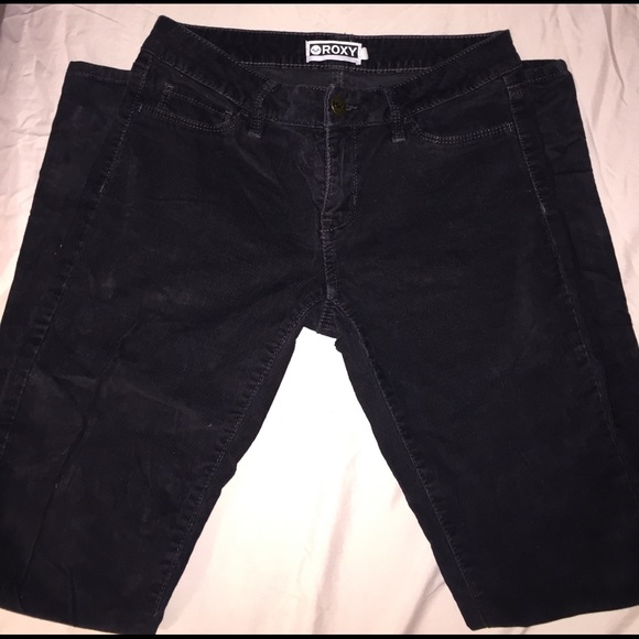 Black corduroy Roxy pants - Picture 2 of 3