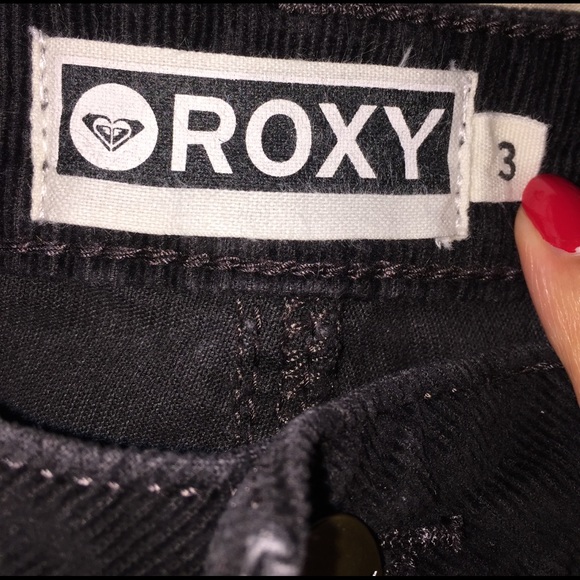 Black corduroy Roxy pants - Picture 3 of 3